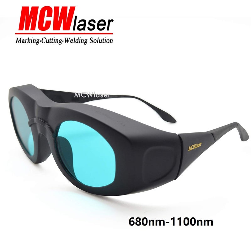 MCWlaser نظارات أمان ليزر MCWlaser 680-1100nm OD7+;YAG، حماية العين من الليزر بالأشعة تحت الحمراء والضوء البارد لنظارات الليزر 755nm، 808nm، 980nm، 1064nm، 1080nm - Image 2